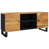 Cumpara ieftin Comoda TV, 105x33x46 cm, lemn masiv de acacia