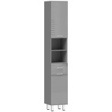 kleankin Dulap de baie, comodă pentru baie, cu rafturi și sertar, reglabil, Gri | Aosom Romania