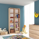 Dulap Living Sonoma KSC 2 MP, 205x83x36 cm, 10 Spatii Depozitare, PAL Melaminat