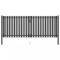 vidaXL Poarta de gard gradina, antracit, 4 x 1,7 m, o?el