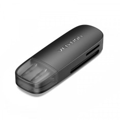 Cititor Card USB Vention, SD - microSD, Negru CLEB0