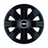 Set 4 Capace Roti Autohelix MSA&reg; potrivite jantelor de 15 inch, pentru Dacia Nou model Cosmos Black
