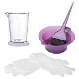 Set Vopsit Păr, 5 Piese, Capacitate Dozator 100ml, Culoare Mov, Material Plastic