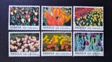 Angola 2000 Flora Flori Lalele Exotice Mini-Coală / Bloc 6v Ștampilat Luanda - A90