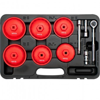 Set chei tubulare pentru filtru ulei, 15buc. Yato YT-0595