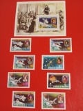 MALDIVE, SPACE COPERNIC - COLIȚĂ + SERIE COMPLETĂ CU URME SLABE DE ȘARNIERĂ