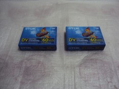 casete video miniDV TDK 60 minute,sigilate