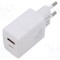 Alimentator plug-in BASEUS 5-12V 20W USB C și USB A alb