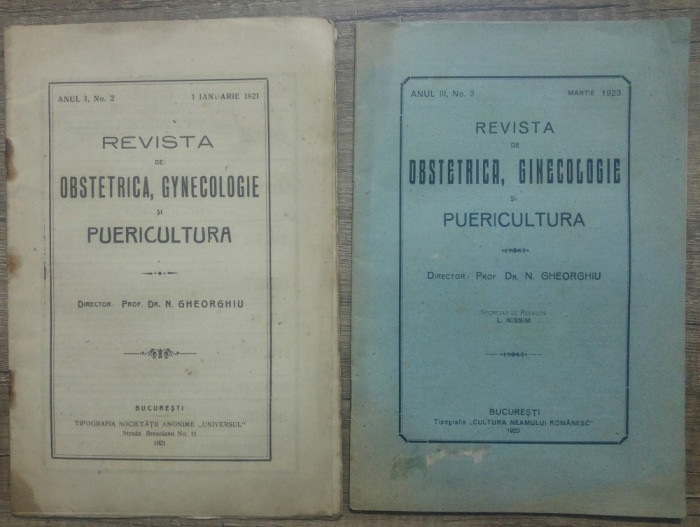 Revista de obstetrica, gynecologie si puericultura/ doua volume