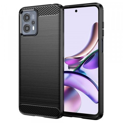 Husa pentru Motorola Moto G13 / G23 / G53, Techsuit, Carbon, Neagra foto