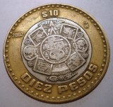 7.641 MEXIC 10 PESOS 2002 BIMETAL, America de Nord