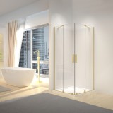 Cabina dus REA Montana Double Gold Brush 90x90