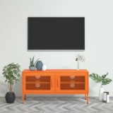 vidaXL Comodă TV, portocaliu, 105x35x50 cm, oțel