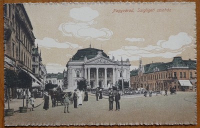 Oradea , Centrul , animatie , inceput de sec. 20 foto