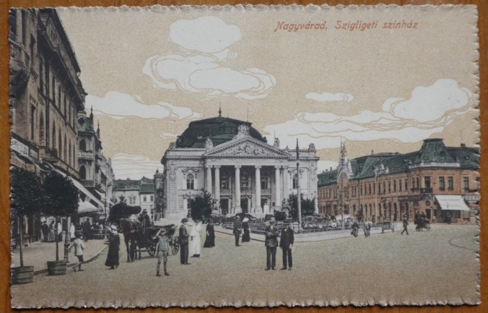 Oradea , Centrul , animatie , inceput de sec. 20