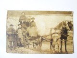 Rară! Serbia,soldați s&acirc;rbi WWI la o petrecere cu un c&acirc;ntăreț de tamburică &icirc;n Uzice,carte poștala foto 1919