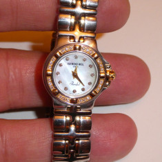 CEAS RAYMOND WEIL - PARSIFAL - 9690/1 - Aur/Otel + 36 Diamante - Retail : 2,995$