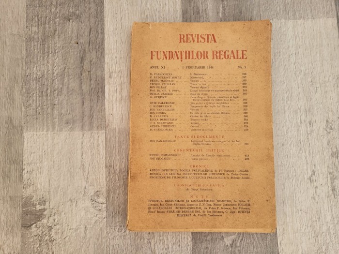 Revisa Fundatiilor Regale - anul XI,nr.2, februarie 1944