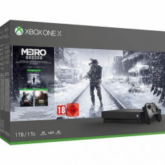 Consola Xbox One X, 1 TB, negru, Metro Saga Bundle foto