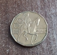 C50 - Moneda foarte veche - Cehia - 20 koroane - 1993