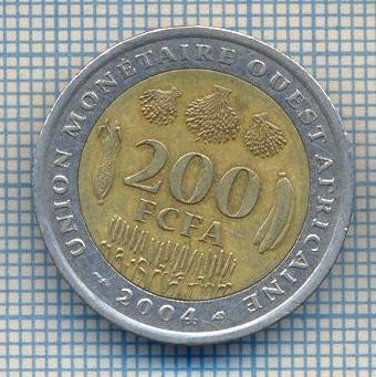 AX 470 MONEDA- STATELE AFRICII DE VEST -200 FCFA -ANUL 2004 -STAREA CARE SE VEDE