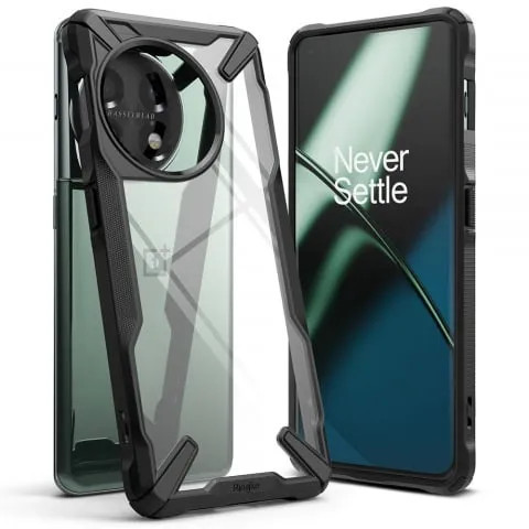Husa antisoc protectie telefon pentru OnePlus 11 Ringke Fusion X Negru