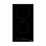 Plita incorporabila Heinner HBHI-M2ZBSTC, Inductie, 2 zone de gatit, Boost, Control touch, Timer, Protectie copii, Indicator caldura reziduala, 30 cm,
