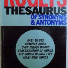 ROGET ' S THESAURUS OF SYNONIMS AND ANTONYMS by PETER MARK ROGET , 1986