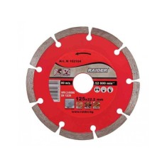 Disc diamantat taiere in mediu uscat 125 mm Raider 162104