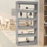 VidaXL Bibliotecă/Separator cameră, gri sonoma, 80x30x166 cm, PAL