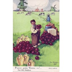 Carte postala frantuzeasca necirculata, din perioada interbelica