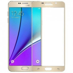 Folie de sticla 3D aurie compatibila cu Samsung Galaxy J5 2016 ( GOLD ) foto