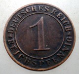 B.285 GERMANIA WEIMAR 1 REICHSPFENNIG 1935 D EROARE IDEM B.260