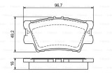 Placute Frana Disc Bosch 0986494154 Toyota Aurion Avalon Camry Corolla Cross Harrier RAV4 III IV