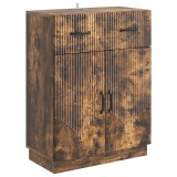 vidaXL Bufet cu sertar Stejar fumuriu 66 x 34,5 x 87 cm Lemn prelucrat 895330