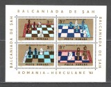 Romania.1984 Balcaniada de sah Herculane-Bl. ZR.726, Nestampilat