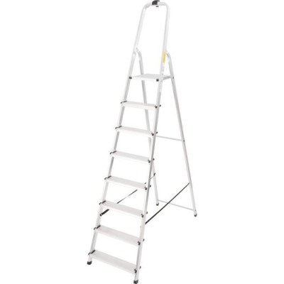 Scara aluminiu, Master, 7 trepte, platforma, max 125 kg, 2.38 m GartenVIP DiyLine foto
