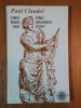 CINCI MARI ODE ( CINQ GRANDES ODES ) de PAUL CLAUDEL