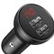 INCARCATOR AUTO Baseus Digital Display, 2 x USB Output 5V/4.8A, total output 24W, pt. bricheta auto, afisaj digital, gri &quot;CCBX-0G&quot; (timbru verde 0.18
