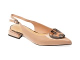 Pantofi EPICA nude, LD1006, din piele naturala lacuita