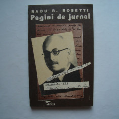 Pagini de jurnal - Radu R. Rosetti