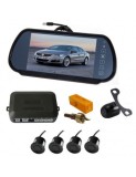 Senzori parcare cu camera video si display LCD de 7&quot; in oglinda T24 Gri