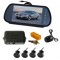 Senzori parcare cu camera video si display LCD de 7&quot; in oglinda T24 Negru Mat