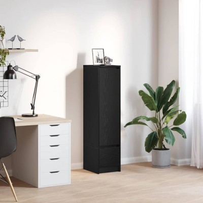 Gossi tablou stejar negru 29,5x34x119,5 cm lemn prelucrat foto