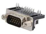 Conector D-Sub 15-Pin Soclu PCB 90&deg; THT 2.5A