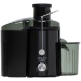 Storcator de fructe si legume Adler AD 4132, 800 W, Recipient suc 0.45 l, Recipient pulpa 1.5 l, Negru