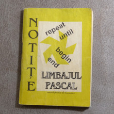 Carte - Limbajul Pascal - Andrei Stefan (Editia"Notite"enciclopedia de buzunar)