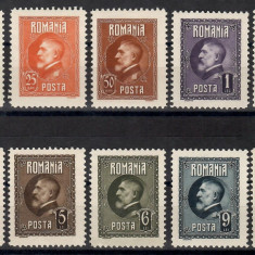 Romania 1926, LP 74a - A 60-a aniversare Ferdinand I, 4 val. cu sarniera, MNH/MH