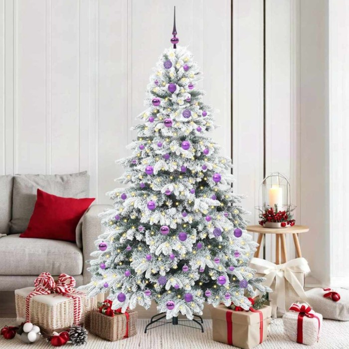 vidaXL Brad de Crăciun artificial cu 300 LED Verde 180 cm PE și PVC 3397620