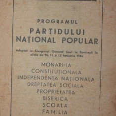 PROGRAMUL PARTIDULUI NATIONAL POPULAR
